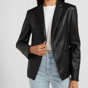 NWT EXPRESS faux leather blazer